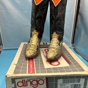 Dingo women 7 exotic snakeskin cowgirl boots